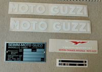 Moto Guzzi Aufkleber SET alte V2 kleine Modelle m. Typenschild Güstrow - Landkreis - Warnow Vorschau