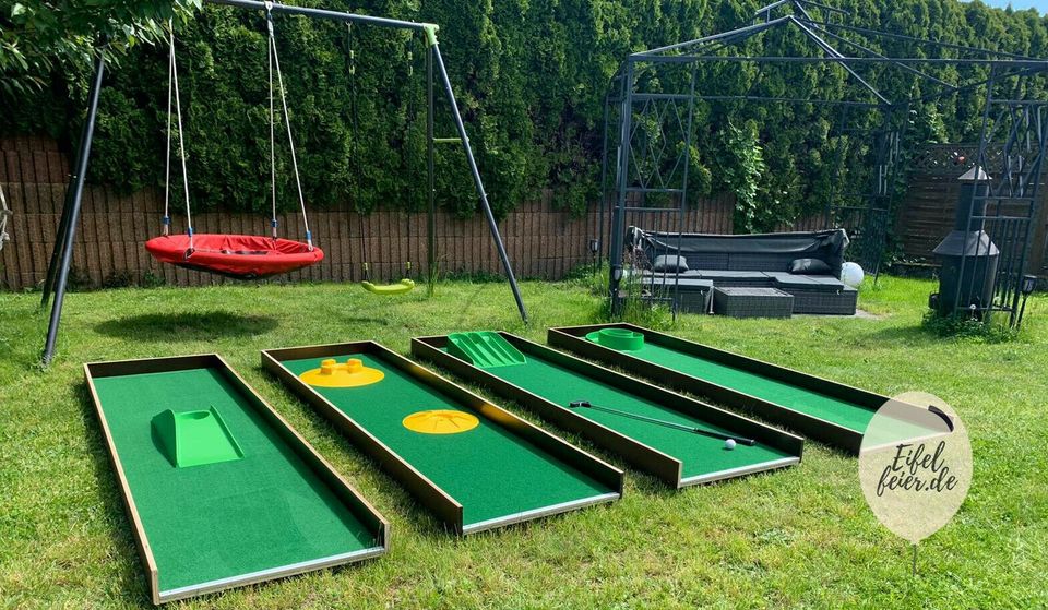 Minigolf mieten 4 Loch Bahnen Highlight für jede Veranstaltung in Bell