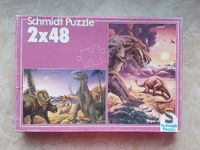 Dinosaurier Puzzle 2x48 Teilig Saarland - Saarlouis Vorschau