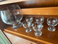 Bowle Glas mit 5 Gläser Niedersachsen - Braunschweig Vorschau