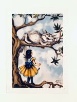 Alice mit Grinsekatze - Fotoprint im Bilderrahmen, Acryl, Bild Nordrhein-Westfalen - Lippstadt Vorschau