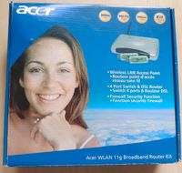 Acer WLAN 11g Broadband Router Kit, 54 Mbit/s, guter Zustand, OVP Niedersachsen - Thomasburg Vorschau