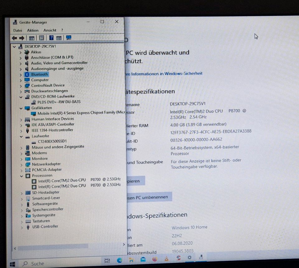 Dell Latitude E6400, 240 GB SSD, Windows 10, Intel CPU in Stolberg (Rhld)