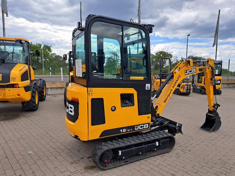 JCB 19 C-1 Minibagger, Bagger, Baumaschinen, Radlader, Mieten in Fehrbellin