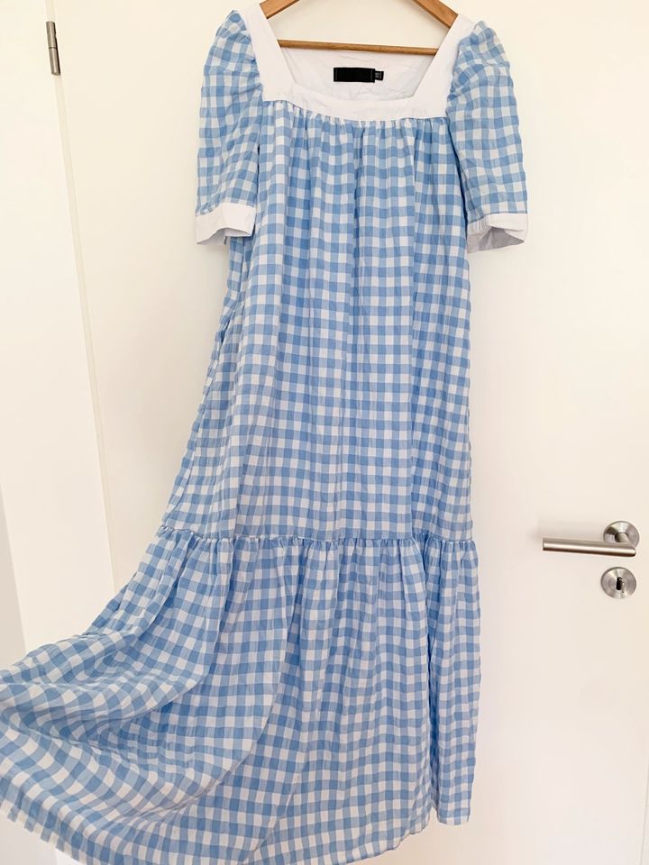 ❤️Hellblau weiß kariertes Sommerkleid neu sehr ❗❗❗hochwertig in München