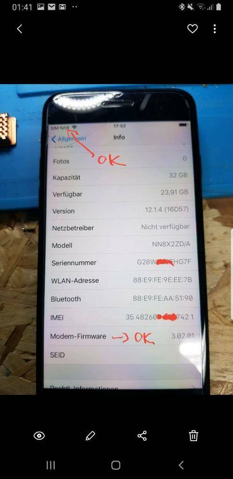 iPhone 7 Kein Netz aktivieren nicht möglich update erforderlich in Köln