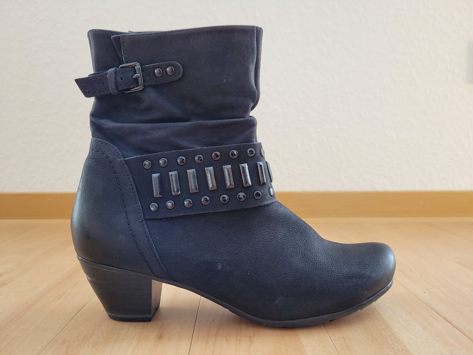 Stiefeletten Schuhe Caprice Leder schwarz Größe 42 in Metzingen