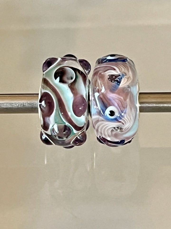 Trollbeads Event Unikat Wellen mint Lavendel in Grevenbroich