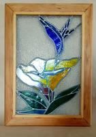 Glasbild Tiffany Stil in Holzrahmen Hessen - Schmitten Vorschau