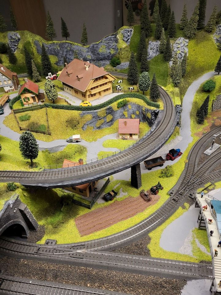 Märklin H0 Anlage, C-Gleis sehr individuell! Funktionsfähig! in Wutöschingen