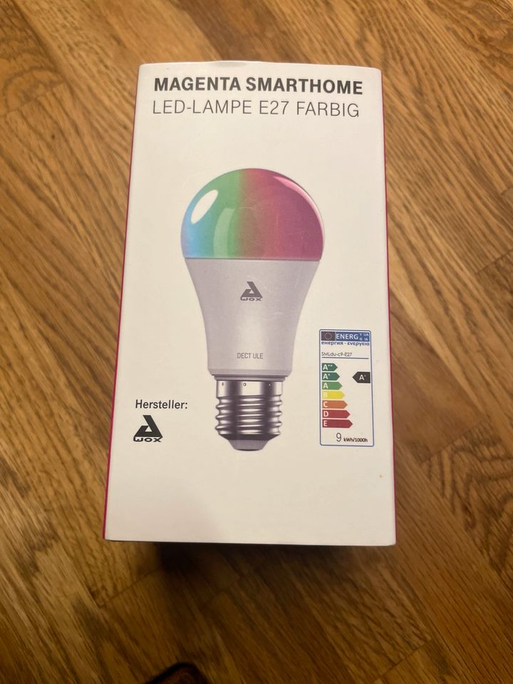 ☘ ✨ Magenta SmartHome LED Lampe E27 farbig Telekom Awox in Flensburg