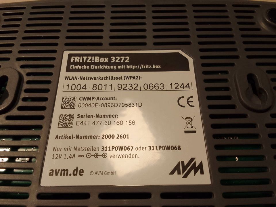 Fritz!Box Fritz Box Router Wlan 3272 in Niederkassel