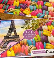 Puzzle Doppelseitig 900 Teile Eifelturm/Macarons Niedersachsen - Hatten Vorschau