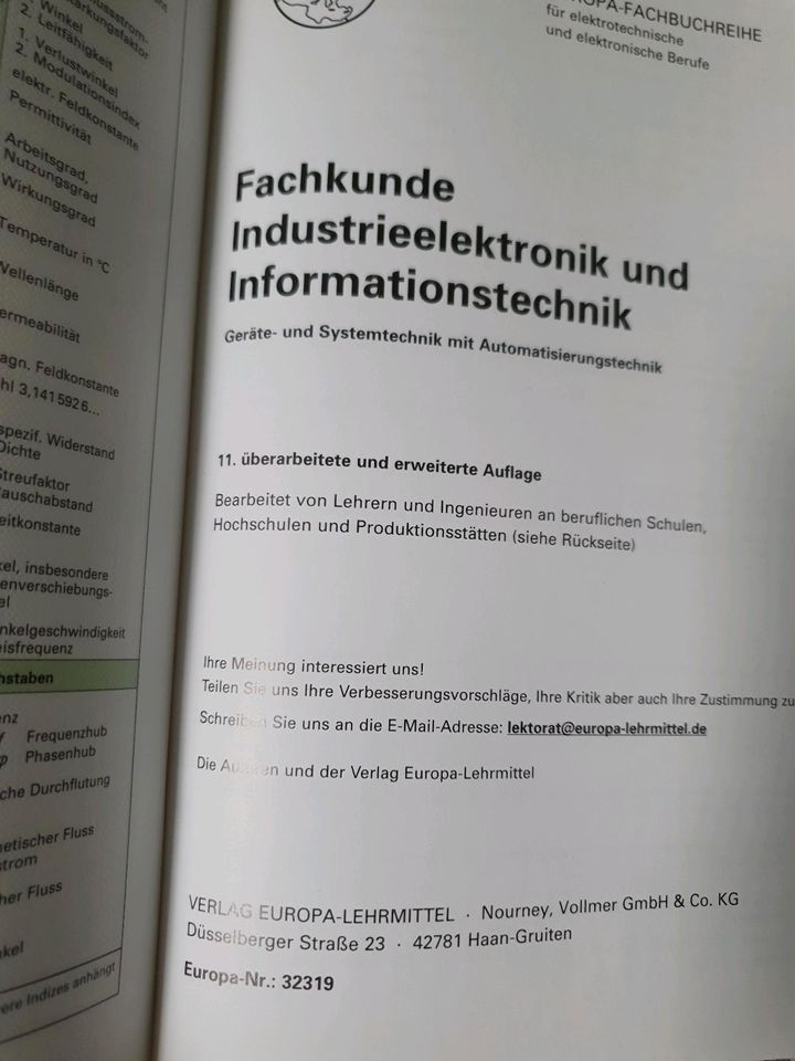 Fachkunde Industrieelektronik Informationstechnik in Jena