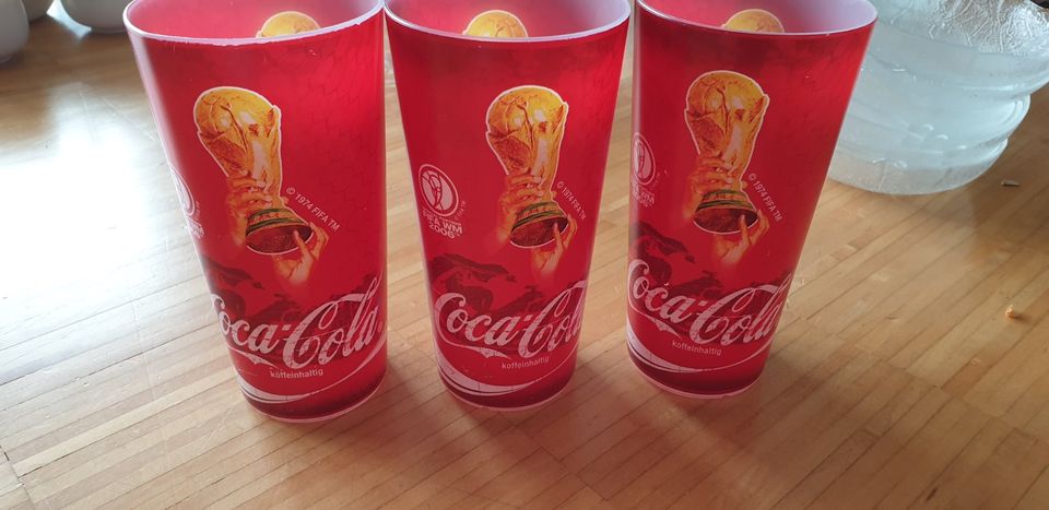 Fanbecher, Coca Cola Fußball WM,  Becher in Asperg