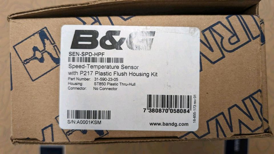 B&G H5000/ H3000 Speed Sensor Plastic Flush, Neu in Kiel