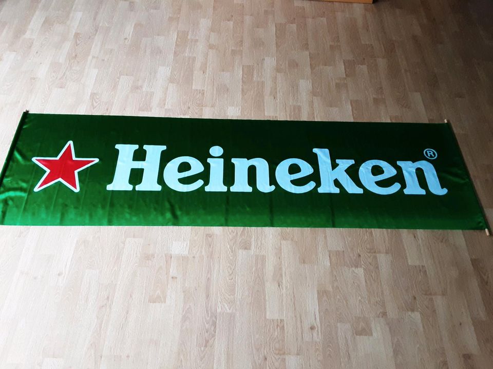 Heineken Fahne Flagge Banner Brauerei Bier Pils Partykeller in Ratingen
