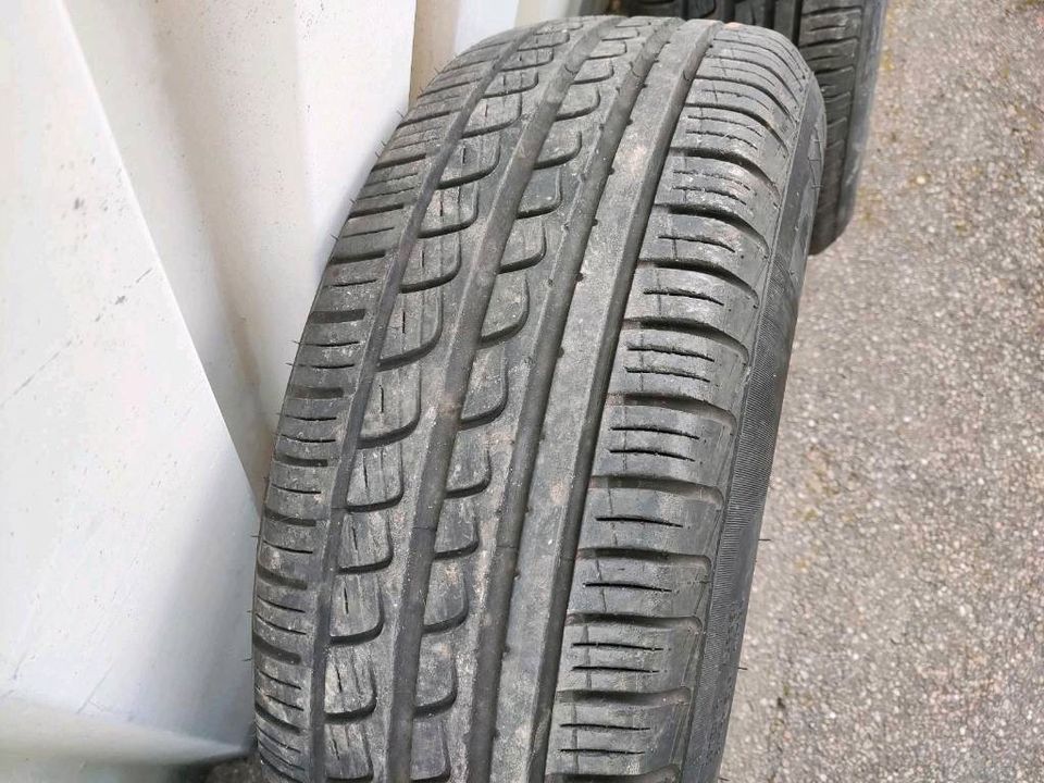 4 Opel Omega A Räder, 15 Zoll Alufelgen mit Pirelli P7 Reifen in Baden-Baden