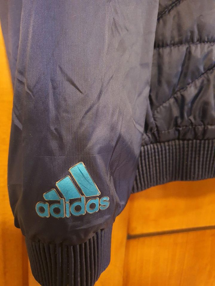 ADIDAS sample Jacke warm gefüttert M blau türkis in Krefeld