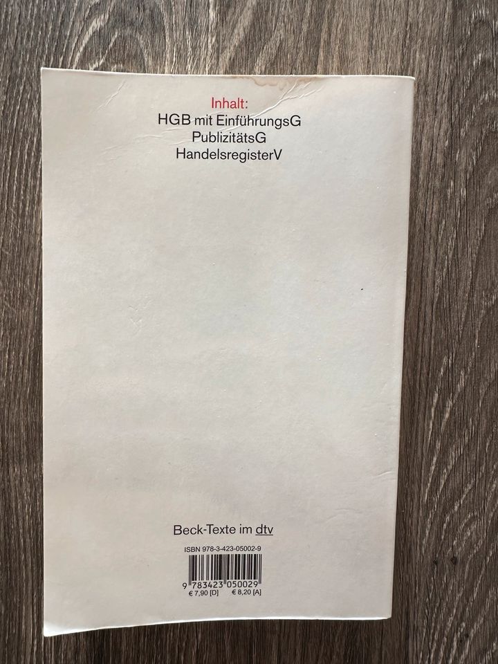 Handelsgesetzbuch (HGB) 63. Auflage 2018 Schule Studium in Kassel