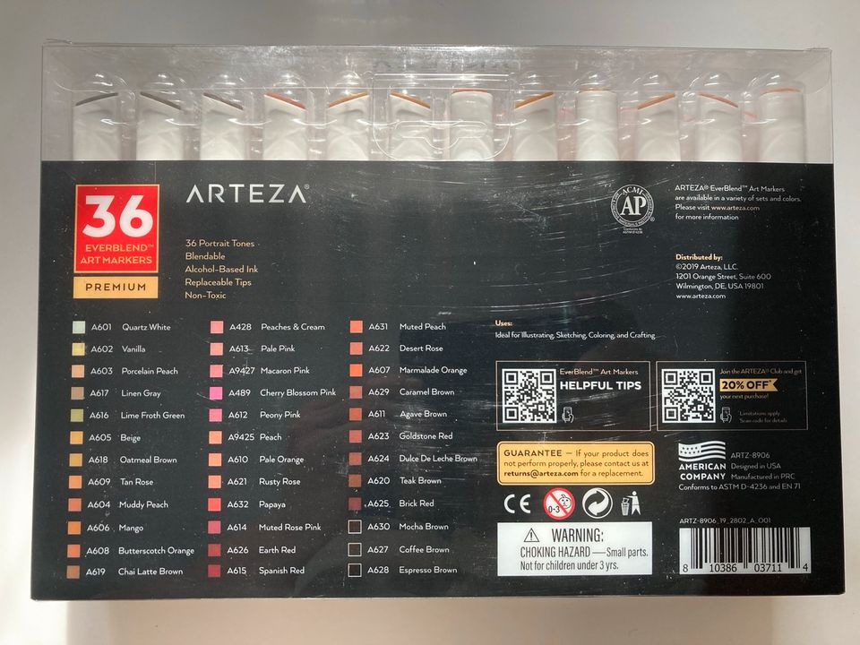 neue ARTEZA EverBlend Marker, 36 Marker-Doppelspitze-Hautfarben in Ditzingen
