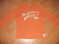 Shirt Langarmshirt T-Shirt orange Gr. 164 Niedersachsen - Cappeln (Oldenburg) Vorschau