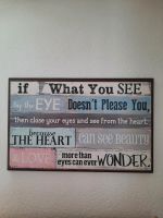 Wandbild Bild gross vintage Spruch if what you see by the Eye Bayern - Hohenwart Vorschau