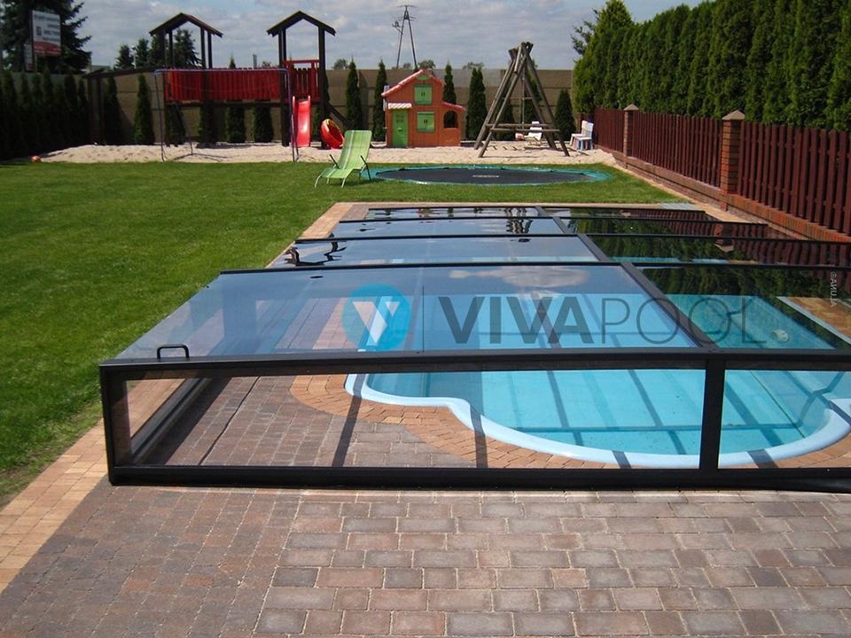 Poolüberdachung Abdeckung Pool 655x350cm Schiebehalle PRESTIGE in Frankfurt (Oder)