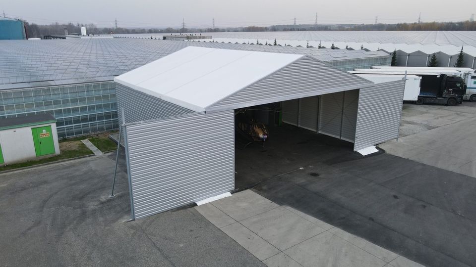15x20x4 Flugzeug Hangar Trapezblech Neu Halle für Flugzeuge Leichtbauhalle in Hannover