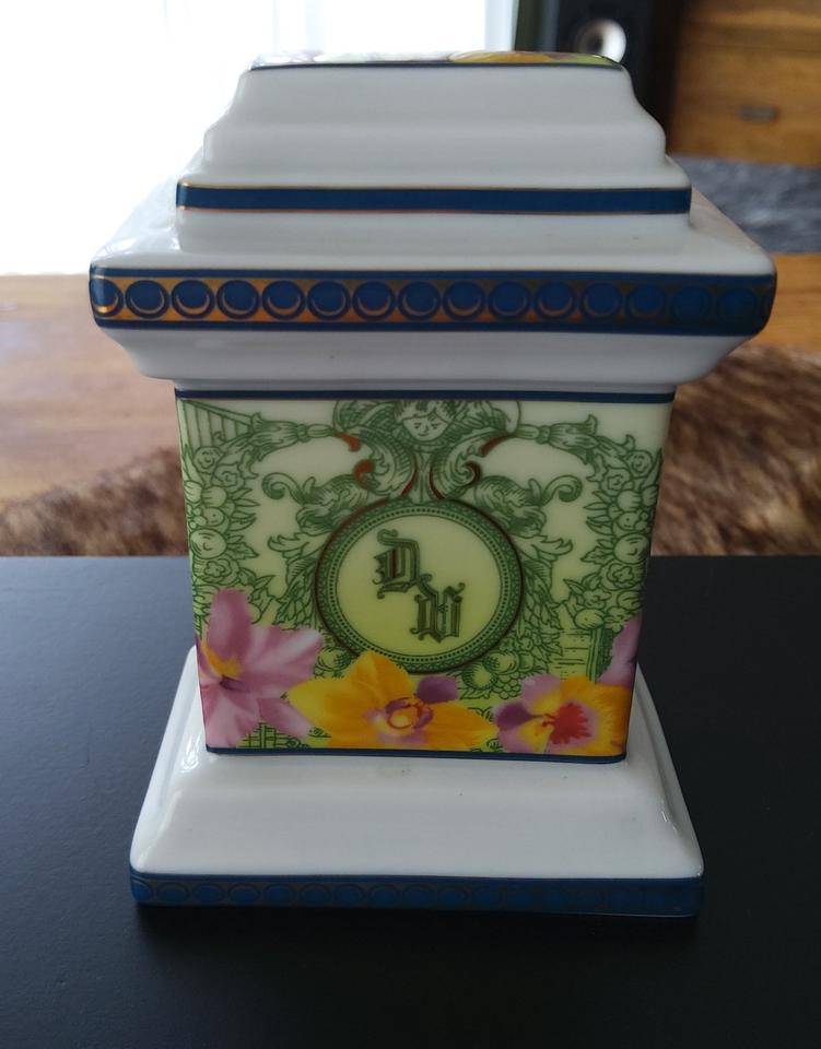 Versace trifft Rosenthal - Porzellan Tischuhr Kaminuhr "D.V. Flor in Kitzingen