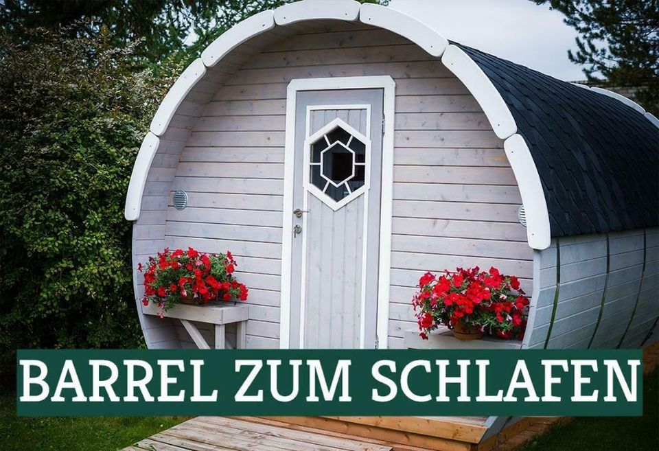 Schlaffass, Holzfass, Wochenendhaus, Gartenhaus, Barrel, 383844 in Versmold