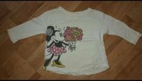 Beige/Creme dünnes "Zara" Langarmshirt Minnie Maus Blumen in 62-6 Bayern - Karbach Unterfr. Vorschau