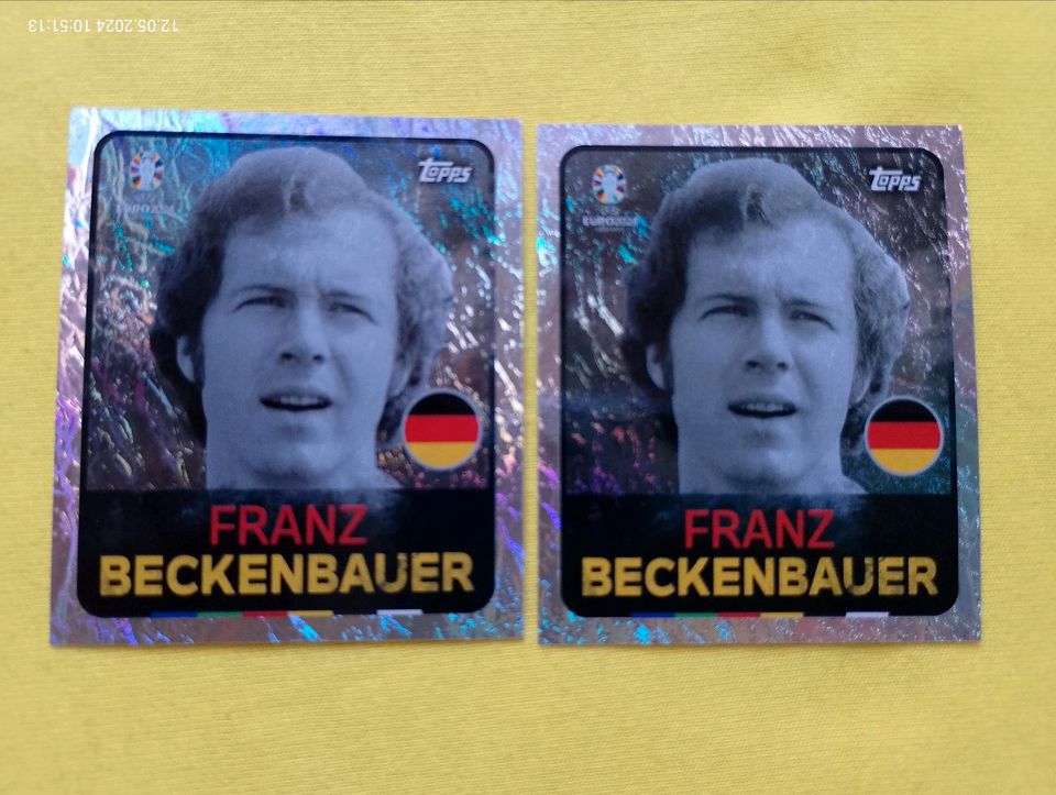 Topps Sticker Euro 2024 Beckenbauer LEG 9 Glitzer in Iserlohn