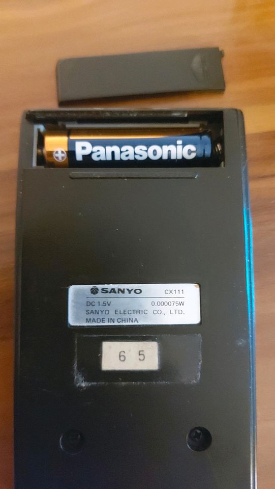 SANYO CX111 Taschenrechner Batterie 11x7 cm TOP in Hövelhof