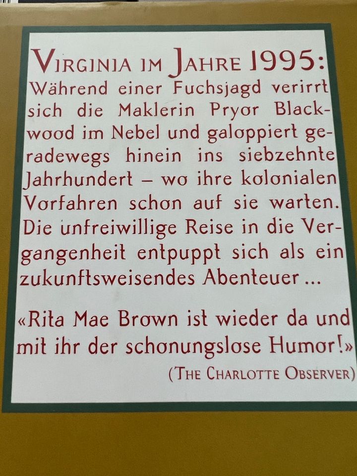 Rita Mae Brown - Bücherpaket 7 Titel, guter Zustand, look!! in Wesseling