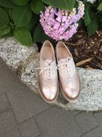 Sneaker in Rosegold, mod. tolle Details - Metallic Optik, Gr. 36 Baden-Württemberg - Denzlingen Vorschau