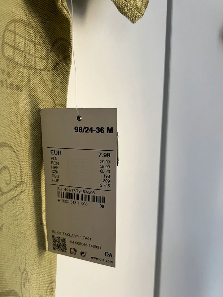 Poloshirt von C&A Größe 98 neu khaki in Dresden