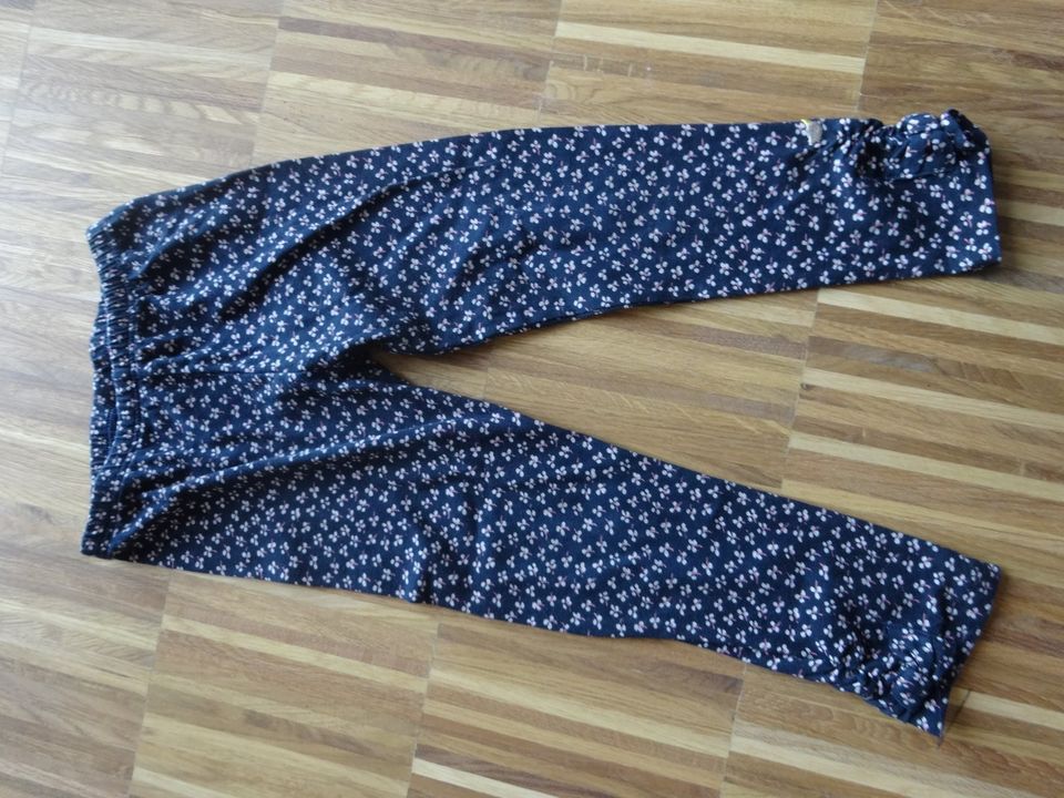 Steiff Leggings - dunkelblau und little flowers - 86 92 in Sigmaringendorf