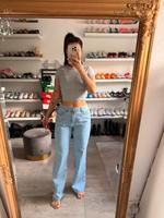 Straightleg Jeans Schleife Größe 38 Hessen - Maintal Vorschau