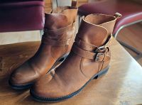 5th Avenue Echtleder Stiefeletten Boots Antik Braun Gr. 38 Bayern - Essenbach Vorschau