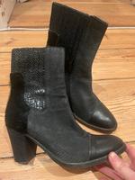 Fred de la Bretoniere Stiefelette Leder Fell Gr. 40 Materialmix Mitte - Wedding Vorschau
