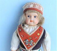 Alte antike Celluloid Puppe, 28 cm, Originalkleidung, 20er Jahre Baden-Württemberg - Güglingen Vorschau