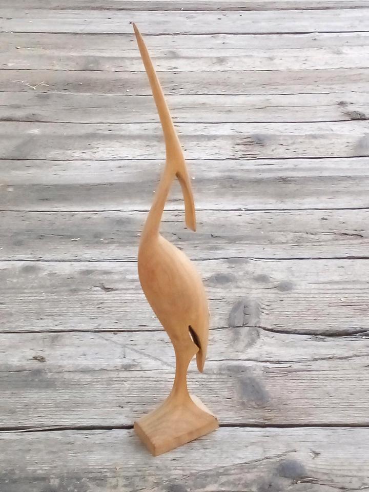 Holzkranich, Design Klassiker, 1970, Deko, Naturmaterial, Kranich in Duderstadt