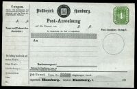 Postbezirk Hamburg alte Postanweisung als Faksimile Niedersachsen - Oldenburg Vorschau