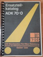 Ersatzteilkatalog ADK 70 auf Fahrgestell IFA W50 Sachsen-Anhalt - Aschersleben Vorschau