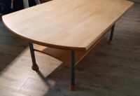 Form-schöner Holz-Couchtisch Erle 120x70cm Tisch mit Ablage Hessen - Fulda Vorschau