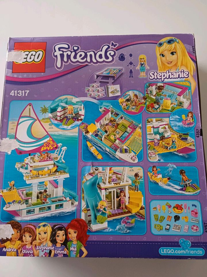 Wie Neu vollständig Lego Friends Sonnen Katamaran Boot Schiff 413 in Hannover