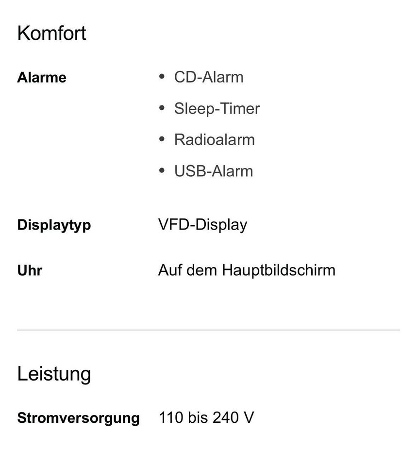 Phillips FX 25 HI-Fi System mit 2 Boxen (Bluetooth, USB, CD) in St. Ingbert