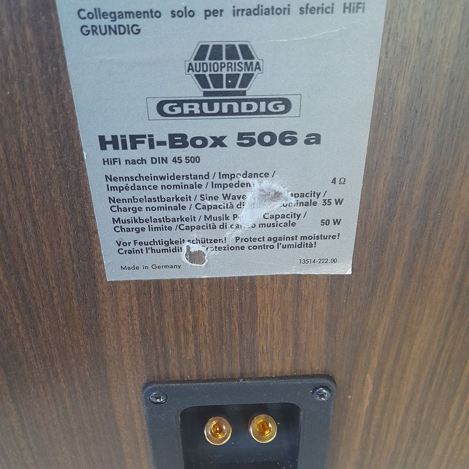 Grundig HIFI Box 506  Audioprisma in Varel