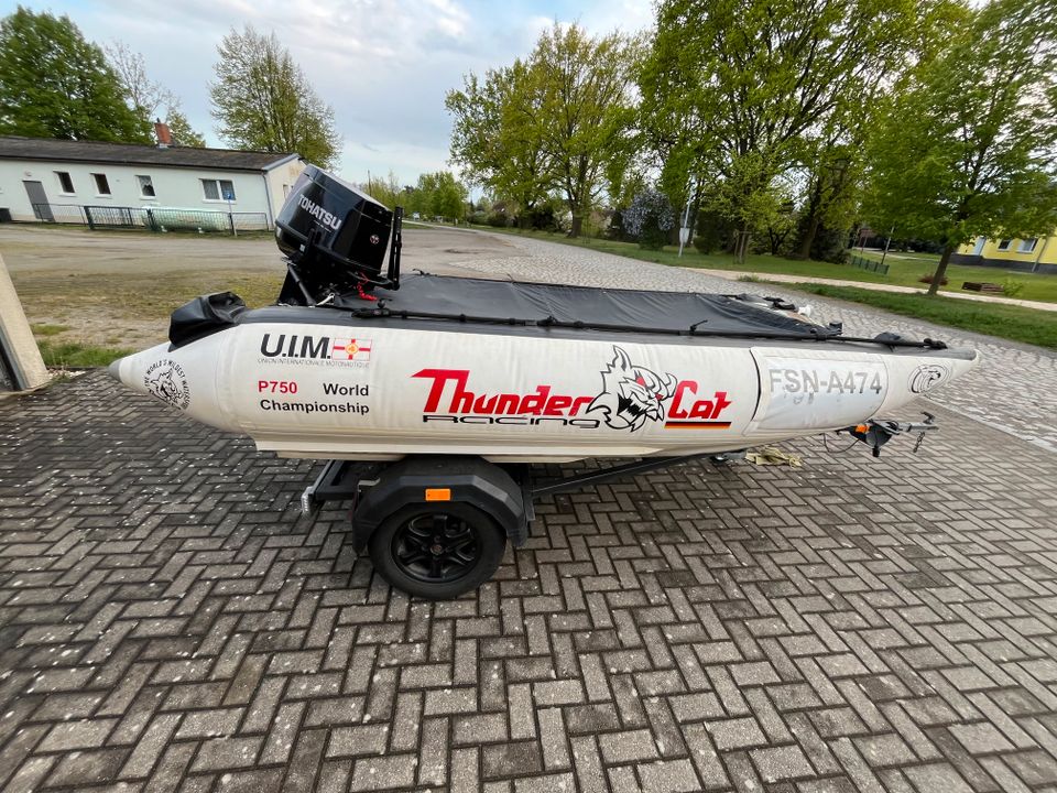 Zapcat Sportboot Speedboot Thundercat Cesar 50 PS mit Trailer in Elsterheide